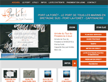 Tablet Screenshot of port-la-foret.fr